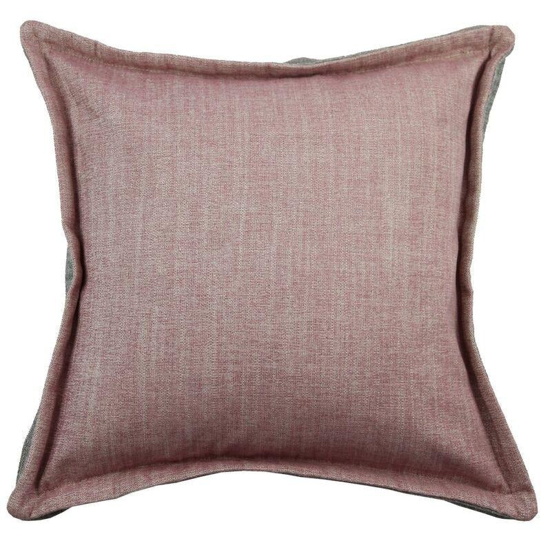 McAlister Textiles Rhumba Accent Blush Pink + Grey Cushion Cushions and Covers Cover Only 43cm x 43cm 