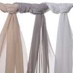 Charger l&#39;image dans la galerie, McAlister Textiles Tranquility Natural Wide Width Voile Curtain Fabric Fabrics 
