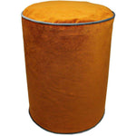Charger l&#39;image dans la galerie, McAlister Textiles Deluxe Velvet Burnt Orange Ottoman Stool Round Stool 
