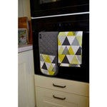 Charger l&#39;image dans la galerie, McAlister Textiles Vita Yellow Cotton Print Single Oven Mitt Kitchen Accessories 
