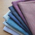 Charger l&#39;image dans la galerie, McAlister Textiles Hamleton Rustic Linen Blend Lilac Purple Plain Fabric Fabrics 
