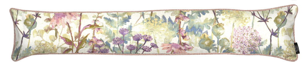 McAlister Textiles Wildflower Pastel Purple Draught Excluder Draught Excluders 18cm x 80cm 